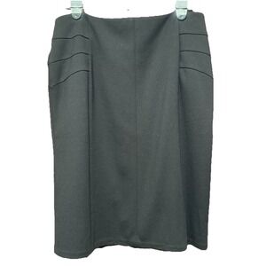 Coldwater Creek Black Pencil Skirt Career Business Women's Size 12‎